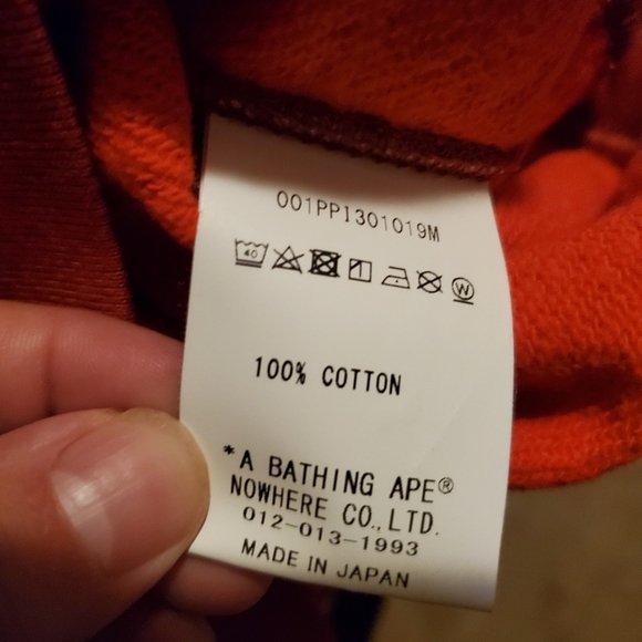 BAPE Red Camo Hoodie Size L - Picture 5 of 9